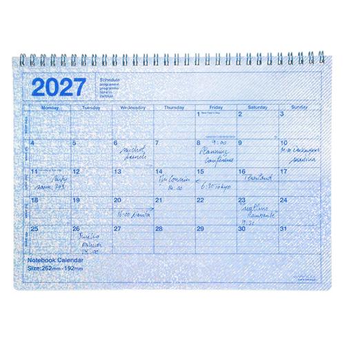 マークス 2027年版ノートブックカレンダー M B5変型 月間ブロック スケジュール帳 シティライ...