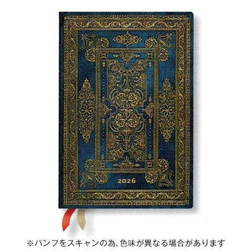 ペーパーブランクス 2026年版手帳 ハードカバーダイアリー ミニ 見開き1週間 日本語版 ブルーラ...