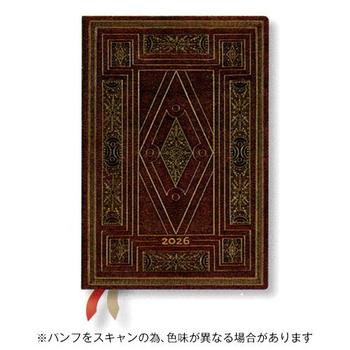 ペーパーブランクス 2026年版手帳 ハードカバーダイアリー ミニ 見開き1週間 日本語版 ファース...