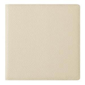 クオバディス ダイアリーカバー 16×16cm ダスティパステル フレンチホワイト 本革手帳カバー ...
