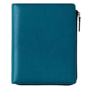 クオバディス システム手帳カバー タイマー17 クラブ Lジップカバー ブループラッセ バイブルサイズ qv93602robpn