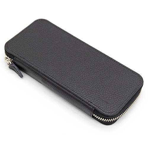 ラダイト レザーラウンドジップペンケース エッセンシャルADRIA筆箱アドリア ブラックLuddit...