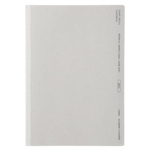 ラコニック 2026年3月始まり手帳 リフィル B6 VL 週間バーチカルレフト ワークダイアリー ...