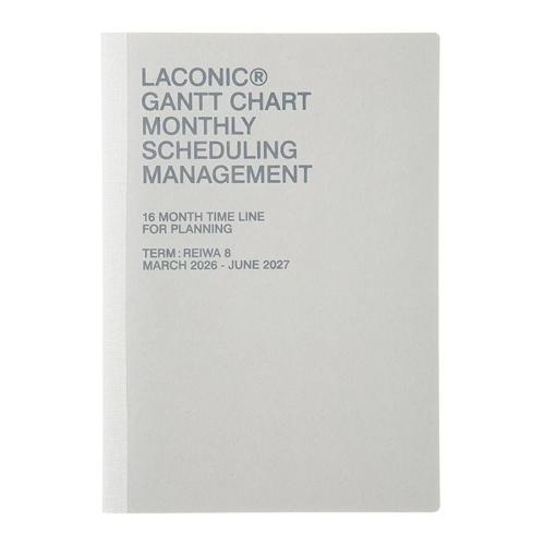 ラコニック 2026年3月始まり手帳 A5 GANTT CHART MONTHLY  ガントチャート...