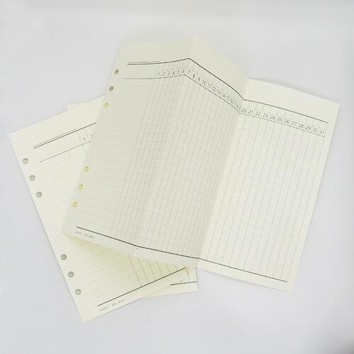 あたぼうステーショナリー じゃばらんだ ガントチャート A5スリム システム手帳リフィル JB-00...