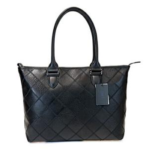 トライオン トートバッグ 大（シボ革）鞄 PANELシリーズ ブラック