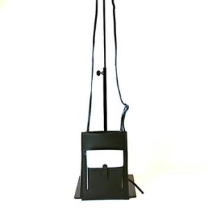 トモエ マルチサコッシュ ブラック×ホワイト 黒白 ショルダーバッグ 斜めがけ鞄[TOMOE] UT...