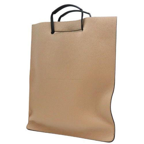 トモエ スマートトートバッグ イージーシリーズ 鞄 本革 グレー×ライム TOMOE EASY_TO...