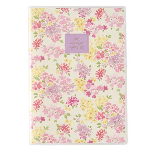 日本能率協会 2026年1月始まり手帳 PAGAMペイジェムメモリー家計簿 ローラアシュレイ A5 ...