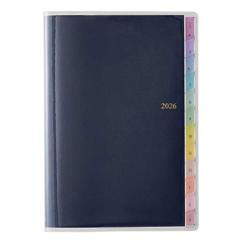 日本能率協会 2026年4月始まり手帳 ペイジェムウィークリー B6-i 週間方眼メモ 月曜始まり ...