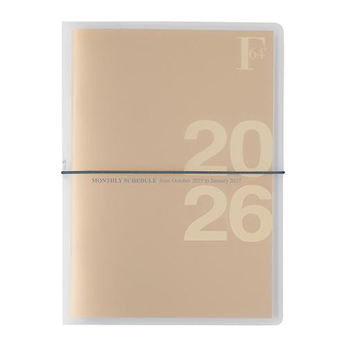 ☆日本ノート 2026年版 手帳 F.O.B COOP A5ホルダータイプ ダイアリー マンスリー+...