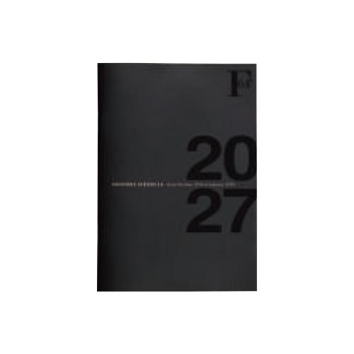 ☆日本ノート 2027年版手帳 F.O.B COOP B6 ダイアリーノート マンスリー  ブラック...