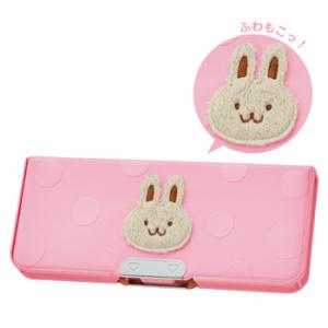 クツワ ふわもこあにまるず ピンク マグネット筆入 筆箱 ペンケース 2ドア 新入学 学童 SF021PK