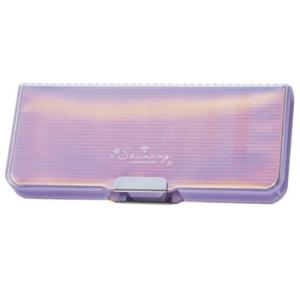 クツワマグネット筆入れ オーロラクリア 筆箱 ペンケース パープル KUTSUWA CH210PU