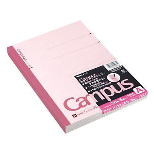 コクヨ キャンパスノート 6号 (セミB5) A罫 普通横罫 7mm罫幅 30枚 5冊組  KOKU...
