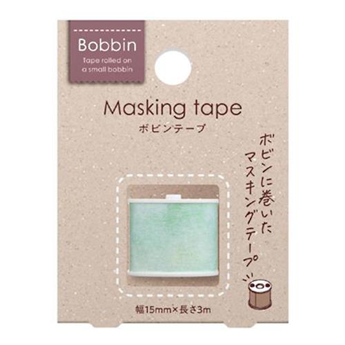 コクヨ Bobbinボビンテープ 水彩 マスキングテープ グリーン T-B1115-12
