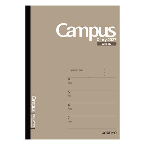 ☆コクヨ 2027年版1月始まり手帳 Campus キャンパスダイアリー ウィークリー ホリゾンタル...