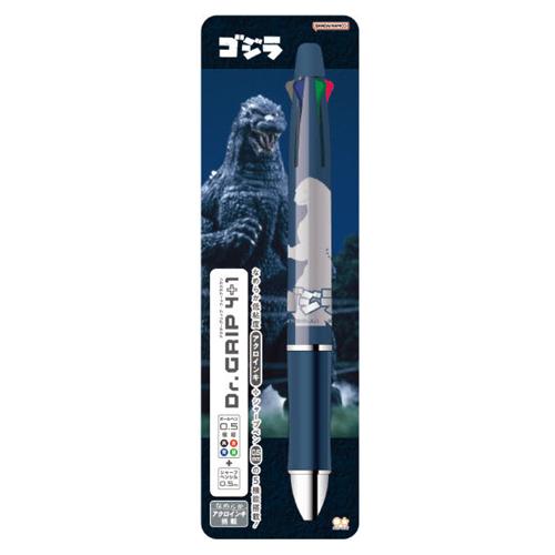 ☆サンスター&amp;パイロット Dr.Grip4+1多機能ペン ドクターブリップ ゴジラ(4色ボール＋シャ...