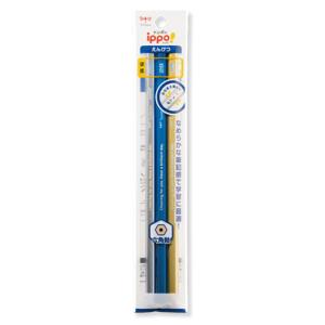 ☆トンボ鉛筆 ippo!イッポ かきかた鉛筆 3本パック メタリックカラー 2B 六角軸 Tombow ACA-364A