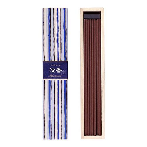 日本香堂 かゆらぎ 沈香 スティック40本 香立付 お香 38401