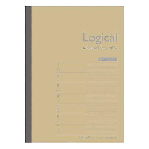 ナカバヤシ 2026年版手帳 ロジカルダイアリー 見開き2週間 表紙Bタイプ B5 月曜始まり クラ...