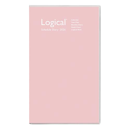 ナカバヤシ2026年版手帳ロジカルダイアリーカバータイプB5スリム月間＆ガントチャート 月曜始 ピン...