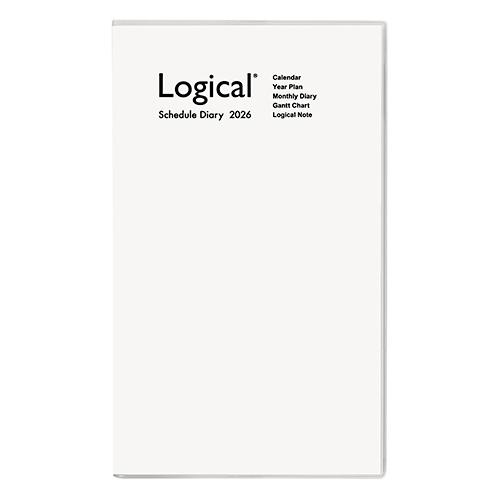 ナカバヤシ2026年版手帳ロジカルダイアリーカバータイプ B5スリム月間＆ガントチャート月曜始ホワイ...