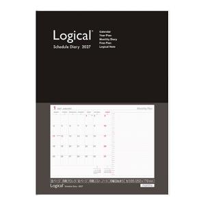 ☆ナカバヤシ 2027年手帳 ロジカルダイアリー カバータイプ B5月間ブロック＆月間リスト・ノート 月曜始まり ブラック NS-B506-27D