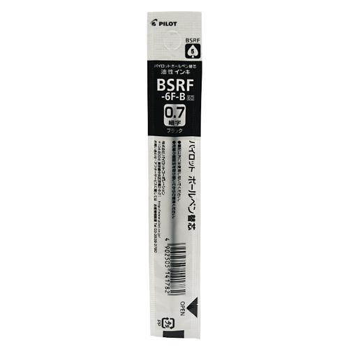 ☆パイロット 油性ボールペンレフィル 0.7mm 黒 替芯 BSRF-6F-B・50個までメール便可