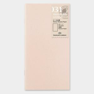 デザインフィル トラベラーズノート レギュラーサイズ リフィル 031 シール台紙 14468006・2026年3月下旬入荷予定