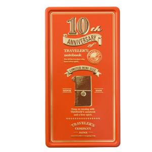デザインフィル 限定 トラベラーズノートミニ 10周年 缶セット