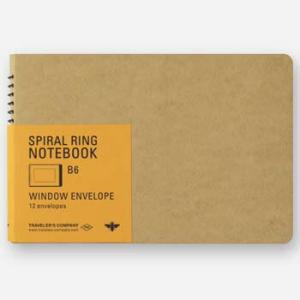 デザインフィル TRC SPIRAL RING NOTEBOOK スパイラルリングノート B6 窓付封筒 15252006
