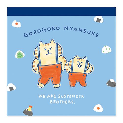 マインドウェイブ ごろごろにゃんすけ スクエアメモ サスペブルー MIND WAVE 58090