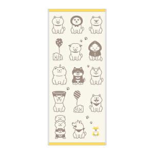 マインドウェイブ しばんばん フェイスタオル みんなおすわり MIND WAVE 95239・1個ま...