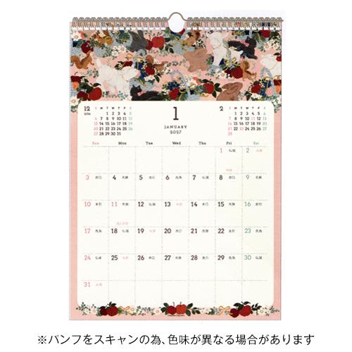 クローズピン 2027年版 TomokoHayashi A3 壁掛けカレンダー トモコハヤシ  Cl...