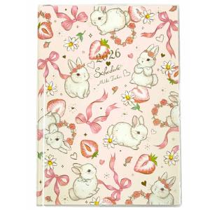 B6ウィークリー手帳2026 2026年週間ダイアリー たけいみき 白うさぎ