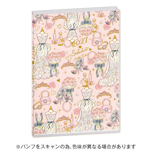 ☆クローズピン 2027年版(2026年10月始まり)手帳 たけいみきB6ウィークリー ローズレース...