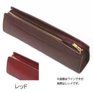 KNOX ノックス ピアス ペンケース Sサイズ ワイン 23601943 : 文具