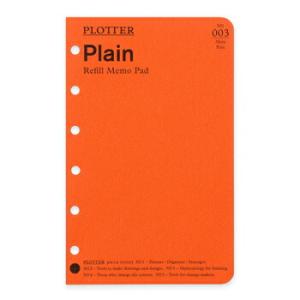 PLOTTER プロッター リフィルメモパッド 無地 80枚 ミニサイズ システム手帳リフィル 77...
