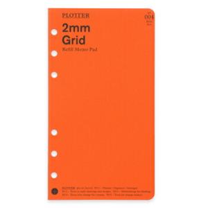 PLOTTER プロッター リフィルメモパッド 2mm方眼 バイブルサイズ システム手帳リフィル 7...