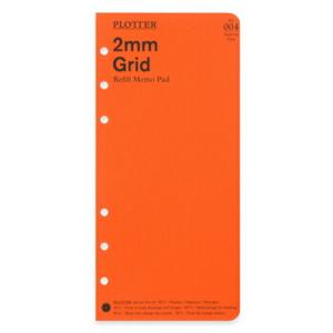 PLOTTER プロッター リフィルメモパッド 2mm方眼 ナローサイズ システム手帳リフィル 77...