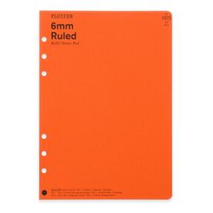 PLOTTER プロッター リフィルメモパッド 6mm罫線 A5サイズ システム手帳リフィル 777...
