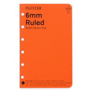 PLOTTER プロッター リフィルメモパッド 6mm罫線 ミニサイズ システム手帳リフィル 777...