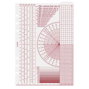 ☆PLOTTER プロッター スケール下敷 A5サイズ システム手帳リフィル 777-164-36