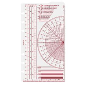 PLOTTER プロッター スケール下敷 バイブルサイズ システム手帳リフィル 777-164-37