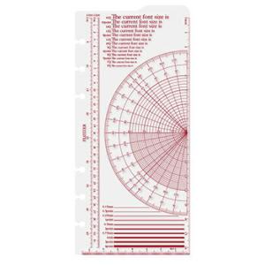 PLOTTER プロッター スケール下敷 ナローサイズ システム手帳リフィル 777-164-38