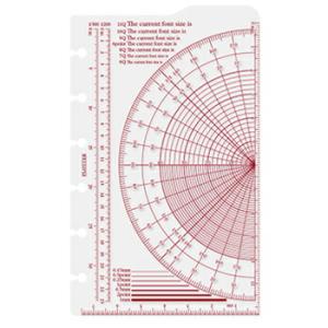 PLOTTER プロッター スケール下敷 ミニサイズ システム手帳リフィル 777-164-39