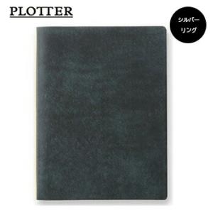 ☆PLOTTER プロッター 6穴リングレザーバインダー A5サイズ Puebroプエブロ ネイビー...
