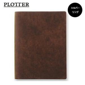PLOTTER プロッター 6穴リングレザーバインダー A5サイズ Puebroプエブロ ブラウン ...