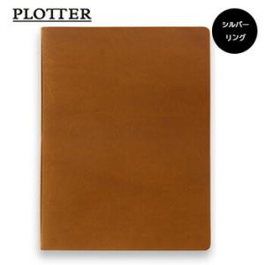 ☆PLOTTER プロッター 6穴リングレザーバインダー Liscioリスシオ A5サイズ ブラウン...